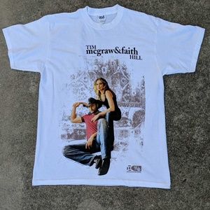 Tim McGraw Faith Hill Tour T-Shirt White Large